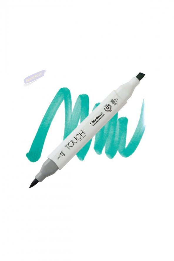 Shinhan Art TOUCH TWIN BRUSH PEN : Çift Taraflı Marker : BG57 Turquoise green light