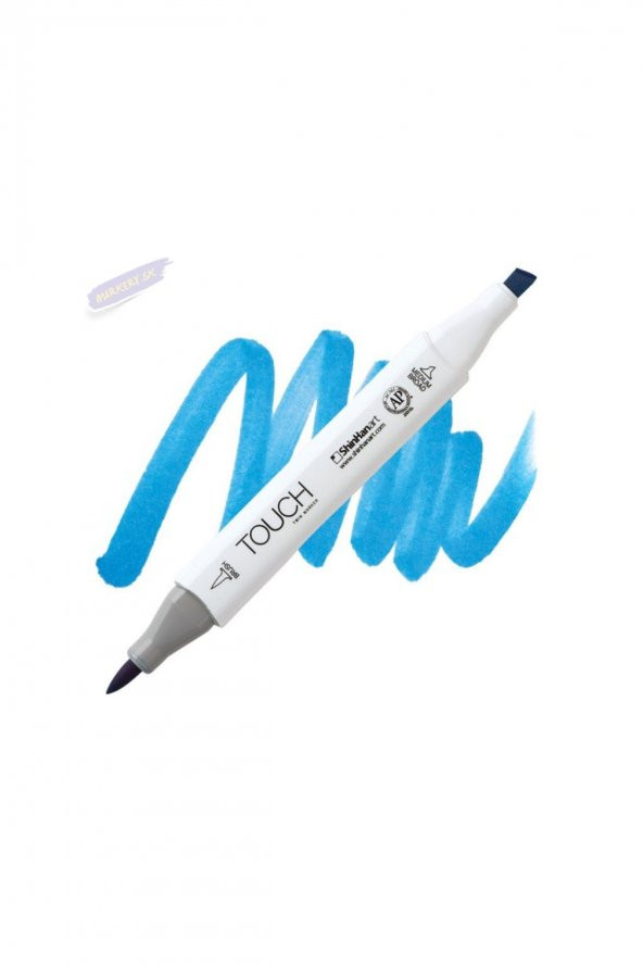 Shinhan Art TOUCH TWIN BRUSH PEN : Çift Taraflı Marker : B263 Peacock blue