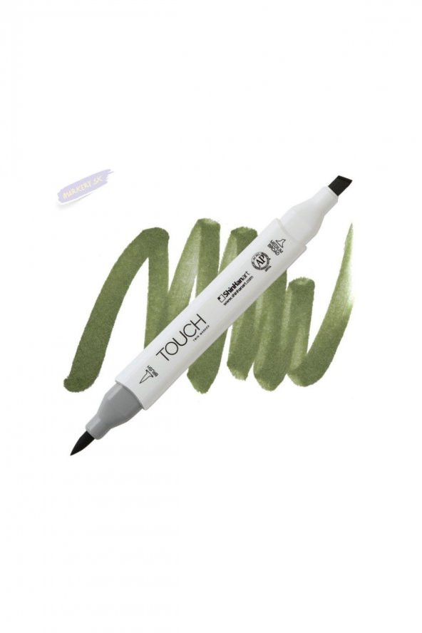 Shinhan Art TOUCH TWIN BRUSH PEN : Çift Taraflı Marker : GY231 Seaweed green