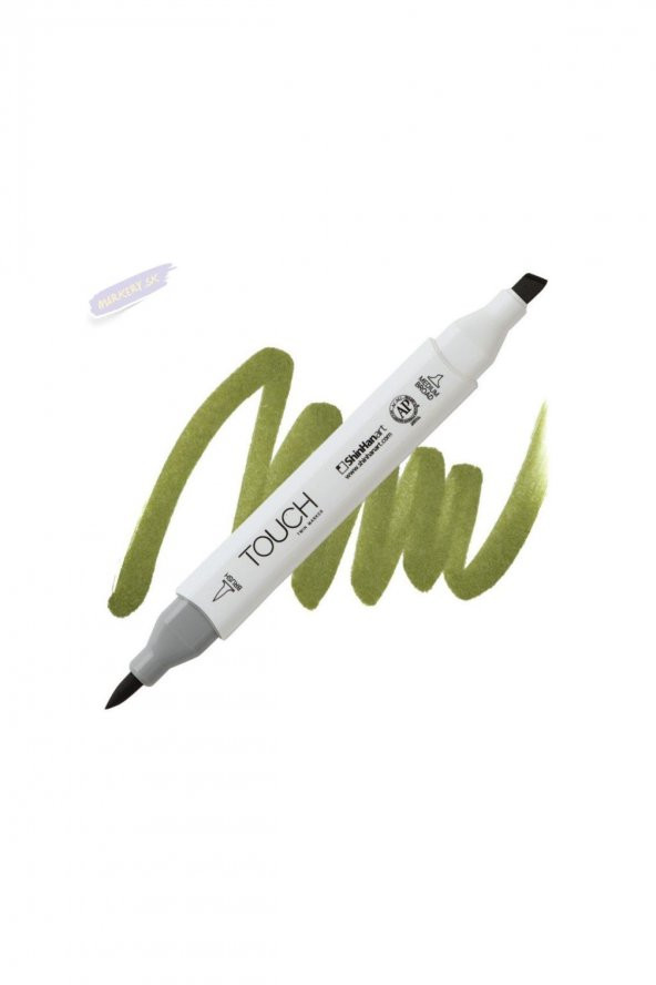 Shinhan Art TOUCH TWIN BRUSH PEN : Çift Taraflı Marker : Y42 Bronze green