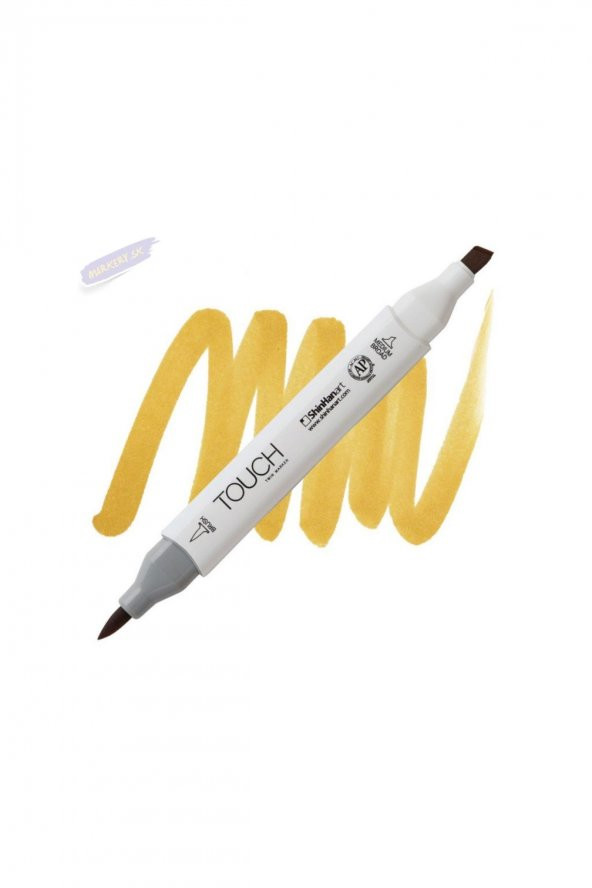 Shinhan Art TOUCH TWIN BRUSH PEN : Çift Taraflı Marker : YR31 Dark yellow