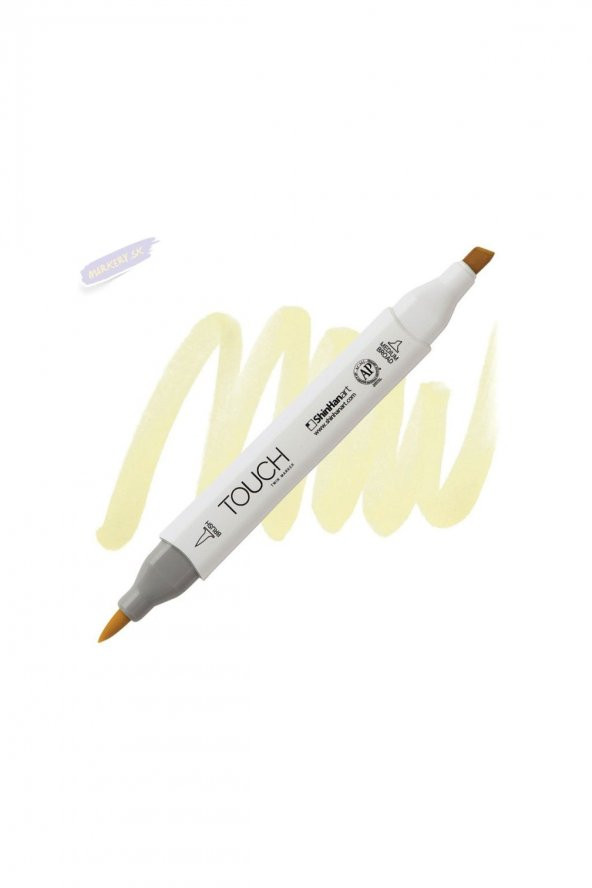 Shinhan Art TOUCH TWIN BRUSH PEN : Çift Taraflı Marker : Y37 Pastel yellow