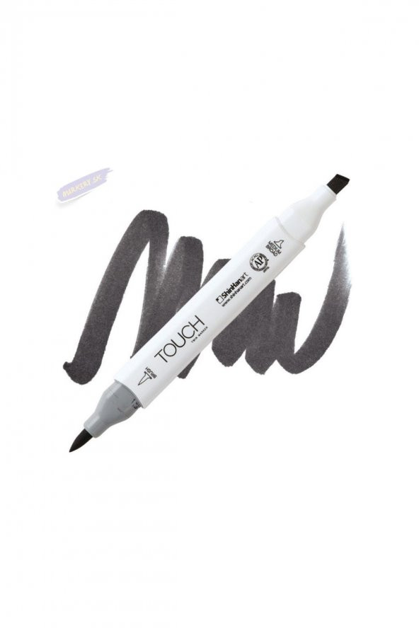Shinhan Art TOUCH TWIN BRUSH PEN : Çift Taraflı Marker : WG9 Warm grey