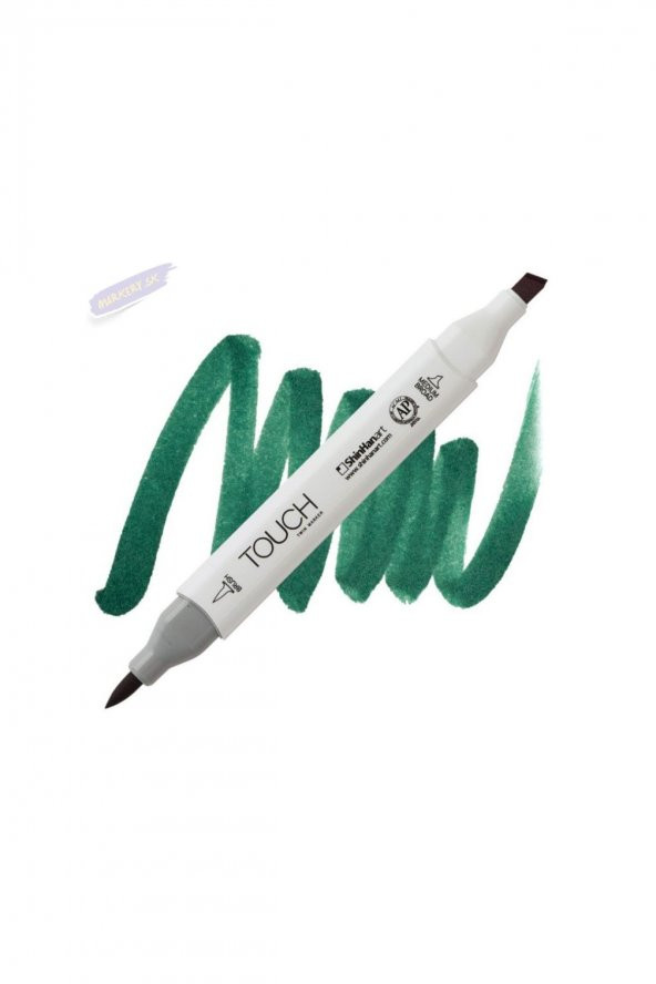 Shinhan Art TOUCH TWIN BRUSH PEN : Çift Taraflı Marker : BG51 Dark green