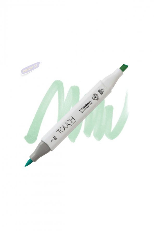 Shinhan Art TOUCH TWIN BRUSH PEN : Çift Taraflı Marker : B171 Jade green