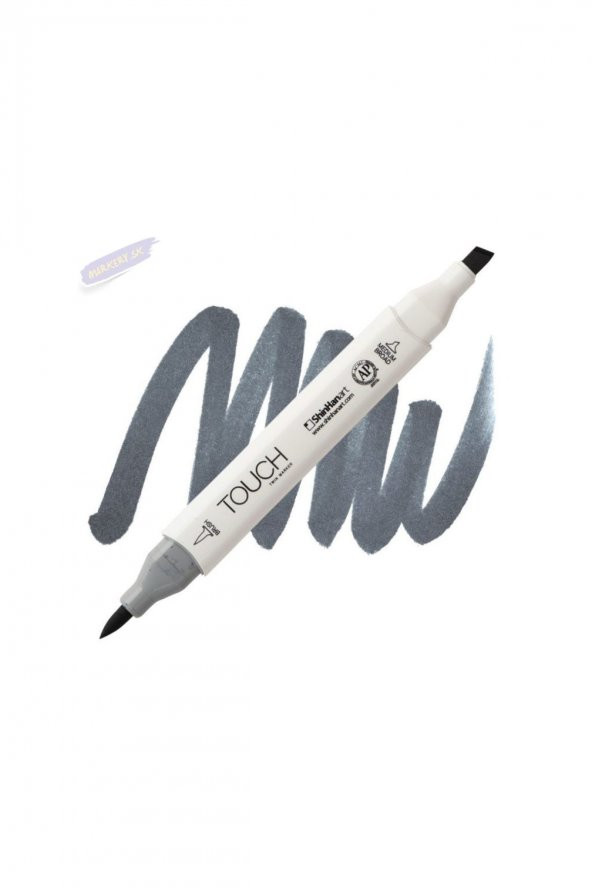 Shinhan Art TOUCH TWIN BRUSH PEN : Çift Taraflı Marker : CG7 Cool grey