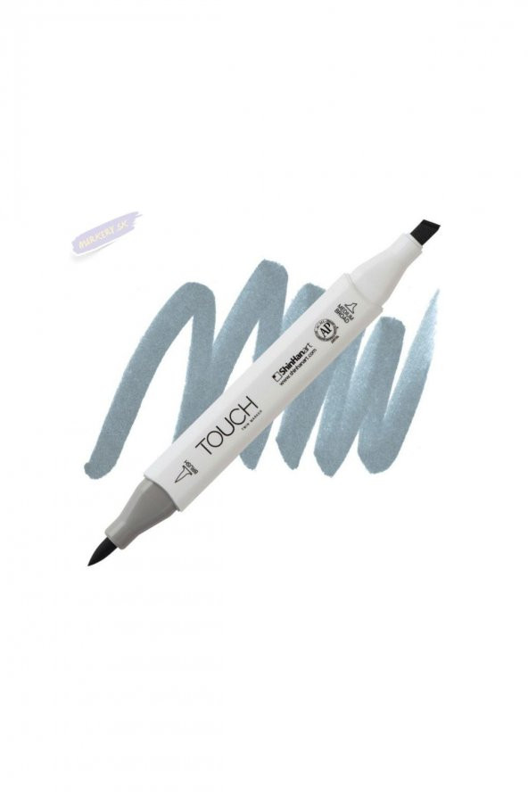 Shinhan Art TOUCH TWIN BRUSH PEN : Çift Taraflı Marker : BG5 Blue grey