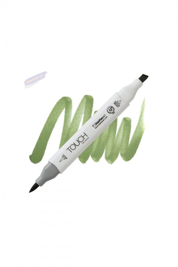 Shinhan Art TOUCH TWIN BRUSH PEN : Çift Taraflı Marker : GY235 Sap green