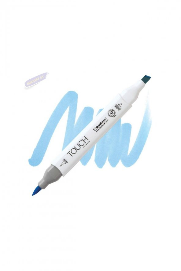 Shinhan Art TOUCH TWIN BRUSH PEN : Çift Taraflı Marker : PB185 Pale blue light