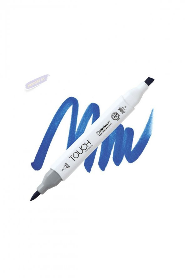 Shinhan Art TOUCH TWIN BRUSH PEN : Çift Taraflı Marker : PB74 Brilliant blue