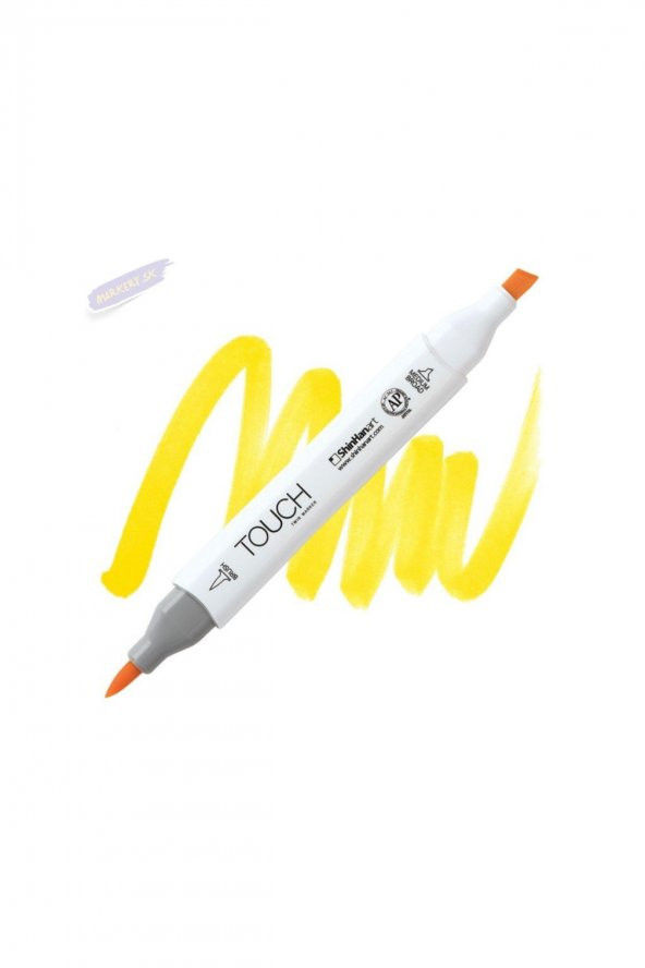 Shinhan Art TOUCH TWIN BRUSH PEN : Çift Taraflı Marker : Y221 Primary yellow