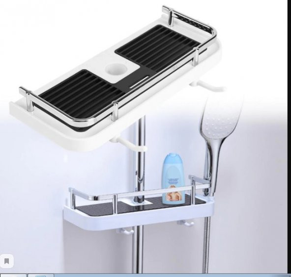 Banyo Duş Rafı Şampuanlık Sabunluk Organizer - 3