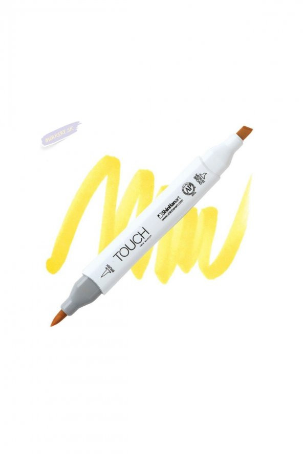 Shinhan Art TOUCH TWIN BRUSH PEN : Çift Taraflı Marker : Y35 Lemon yellow