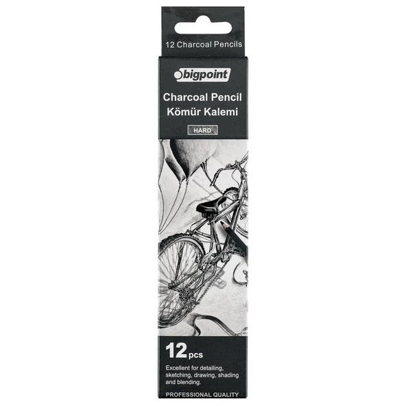 Bigpoint Kömür Kalemi Hard(Sert) (7.2mm x 175mm) 12'li Set