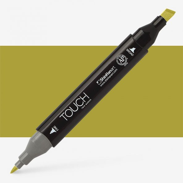 Shinhan Art Touch Twin Marker Pen : Çift Uçlu Marker Kalemi : OLIVE PALE : Y224