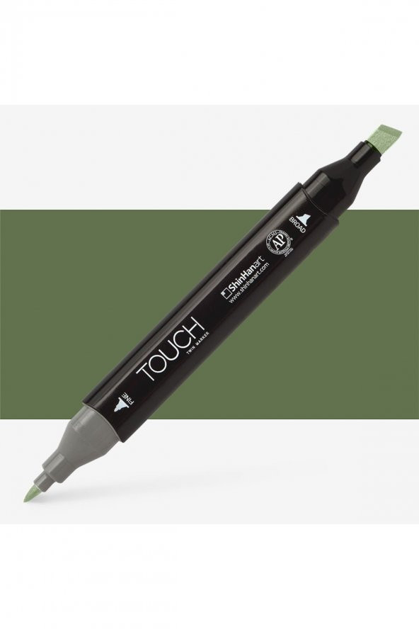 Shinhan Art Touch Twin Marker Pen : Çift Uçlu Marker Kalemi : SEAWEED GREEN : GY231