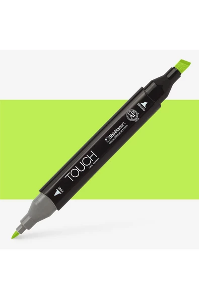 Shinhan Art Touch Twin Marker Pen : Çift Uçlu Marker Kalemi : FLUORESCENT GREEN : F124