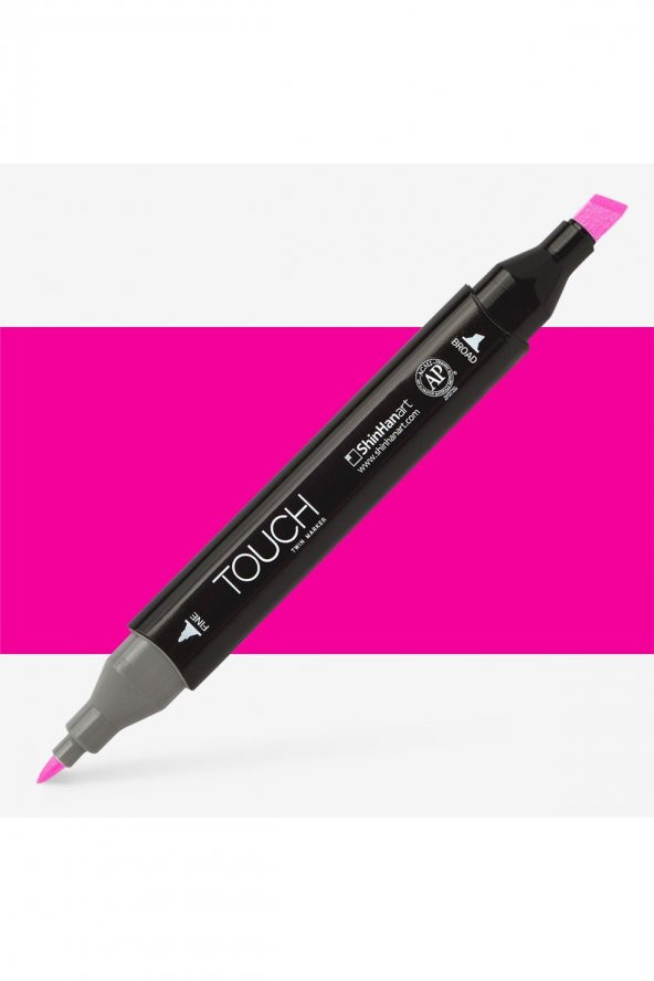 Shinhan Art Touch Twin Marker Pen : Çift Uçlu Marker Kalemi : FLUORESCENT ROSE : F125