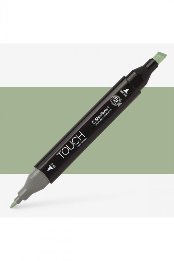 Shinhan Art Touch Twin Marker Pen : Çift Uçlu Marker Kalemi : GRAYISH OLIVE GREEN : GY233