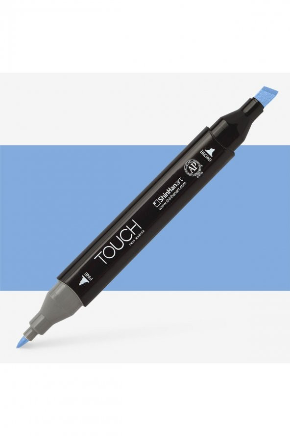 Shinhan Art Touch Twin Marker Pen : Çift Uçlu Marker Kalemi : SKY BLUE : PB76