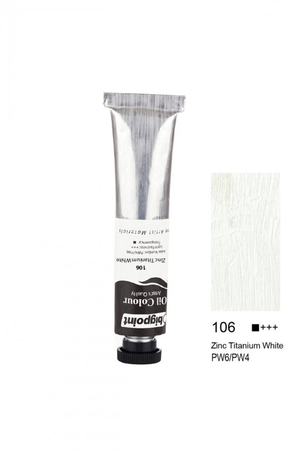 Bigpoint Fine Artist's Yağlı Boya 45 ml Zinc Titanium White 106