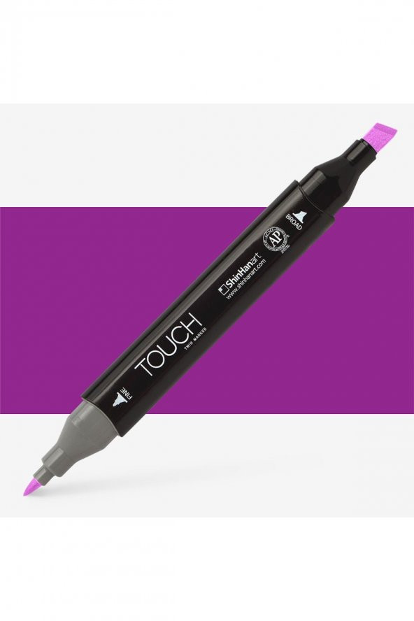 Shinhan Art Touch Twin Marker Pen : Çift Uçlu Marker Kalemi : VIVID PURPLE : P85
