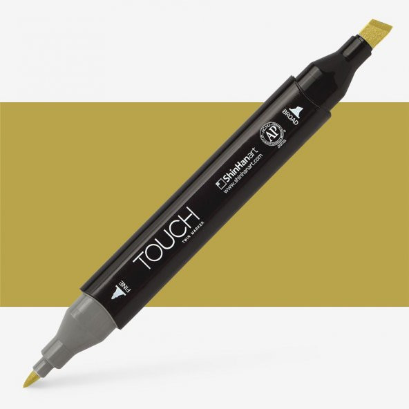 Shinhan Art Touch Twin Marker Pen : Çift Uçlu Marker Kalemi : OLIVE GREEN : Y41