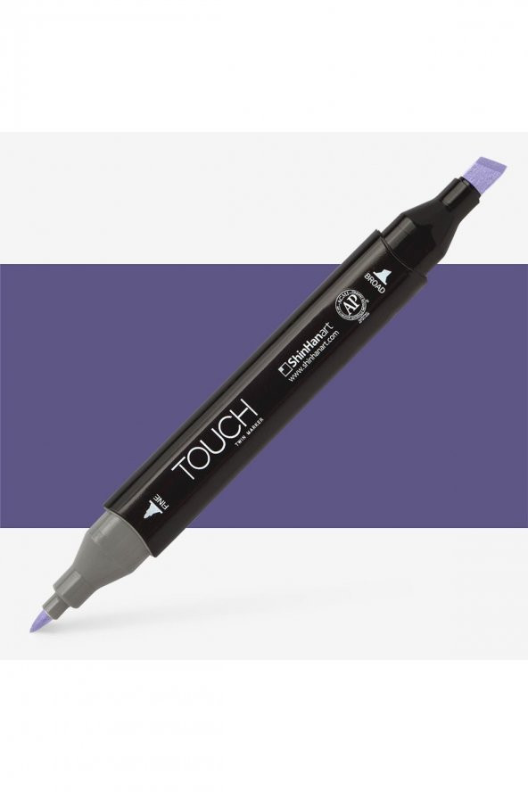 Shinhan Art Touch Twin Marker Pen : Çift Uçlu Marker Kalemi : VIOLET DARK : PB274