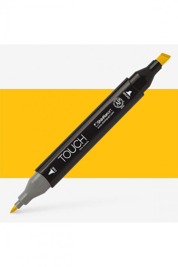 Shinhan Art Touch Twin Marker Pen : Çift Uçlu Marker Kalemi : GOLDEN YELLOW : Y222