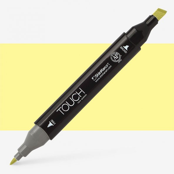 Shinhan Art Touch Twin Marker Pen : Çift Uçlu Marker Kalemi : PALE YELLOW : Y38