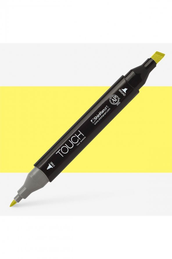 Shinhan Art Touch Twin Marker Pen : Çift Uçlu Marker Kalemi : PASTEL YELLOW : Y37