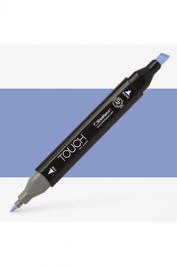 Shinhan Art Touch Twin Marker Pen : Çift Uçlu Marker Kalemi : BLUE BERRY : PB273
