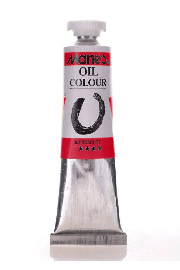 Maries Oil Colour Yağlı Boya 50ml 302 Scarlet