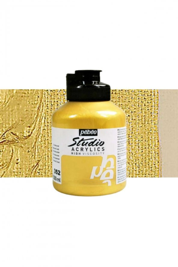 Pebeo Akrilik Boya Studio 500ml Iridescent Gold 352 - 1