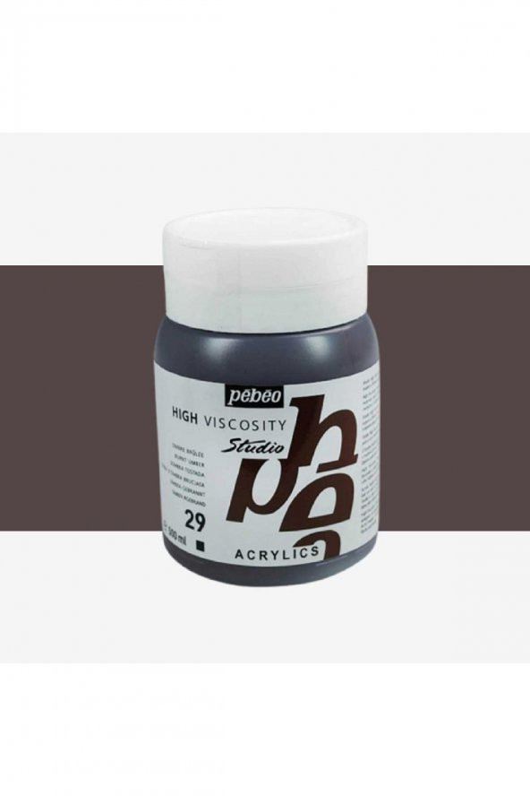 Pebeo Akrilik Boya Studio 500ml Burnt Umber 29