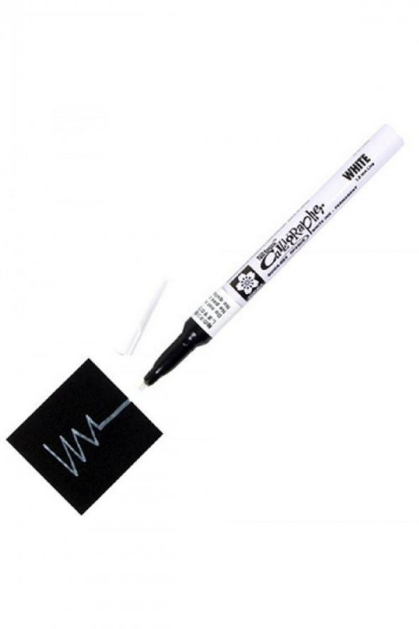 Sakura Pen Touch Kaligrafi Kalemi Fine 1,8mm White / Beyaz - 2