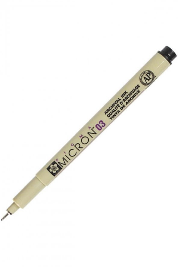 Sakura Pigma Micron Teknik Çizim Kalemi 03 Siyah 0,35mm