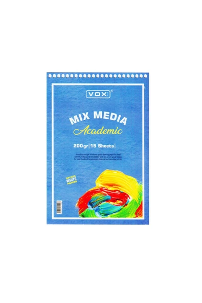 VOX Art Academic Mix Media Sketchbook A4 200gr 15 Yaprak