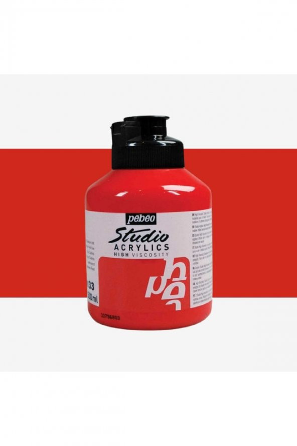 Pebeo Akrilik Boya Studio 500ml Cadmium Red 33