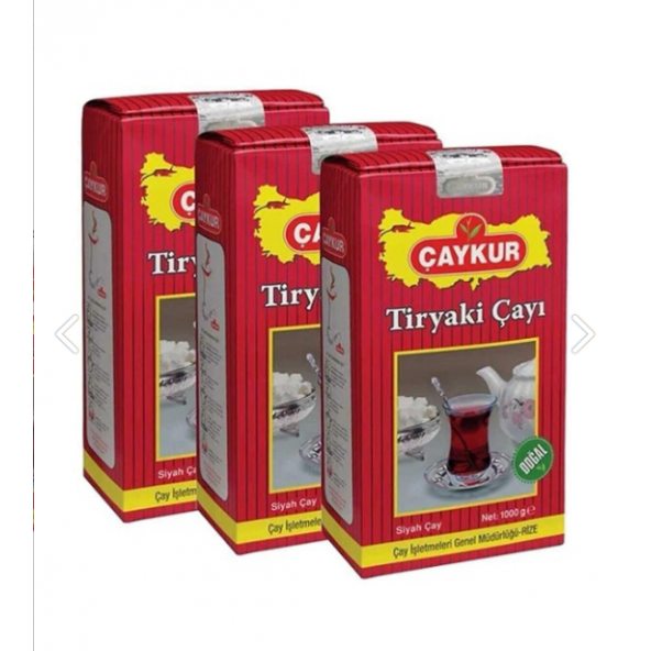 Çaykur Tiryaki Çayı 1000gr x 3 Adet