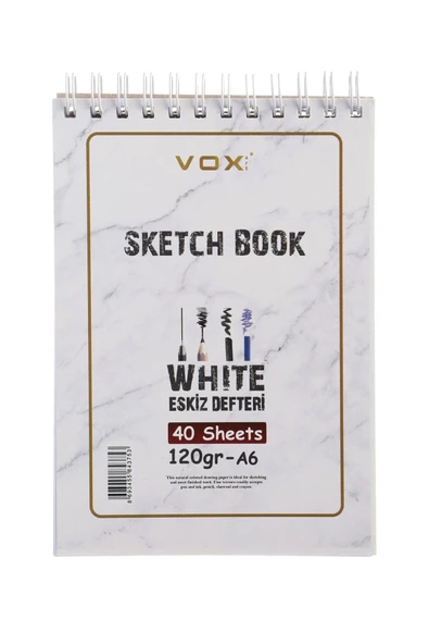 VOX Eskiz Çizim Defteri A6 120 Gr 40 Sayfa