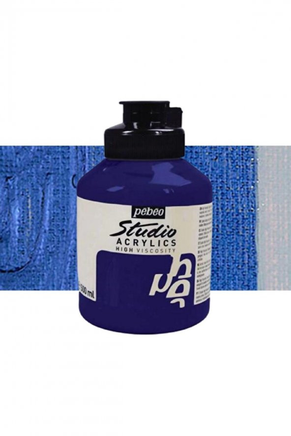 Pebeo Akrilik Boya Studio 500ml Iridescent Blue Black (Dyna) 360