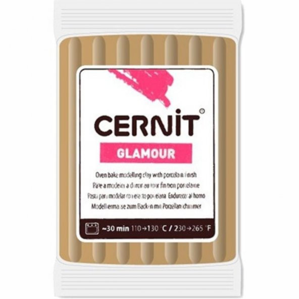 Cernit Glamour Polimer Kil 56gr Antique Gold 055