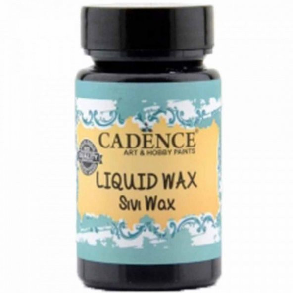 Cadence Yayınları Home Decor Sıvı Wax 90ml Siyah