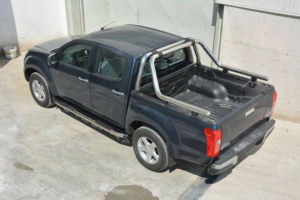 OMSA Isuzu D-Max Kobra Roll Bar Çap:60 Krom 2012-2020 Arası - 2