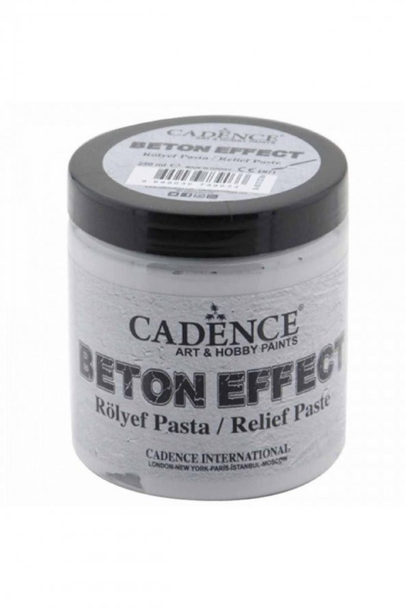 Cadence Yayınları Beton Efekti Rölyef Pasta 250 ml - 1
