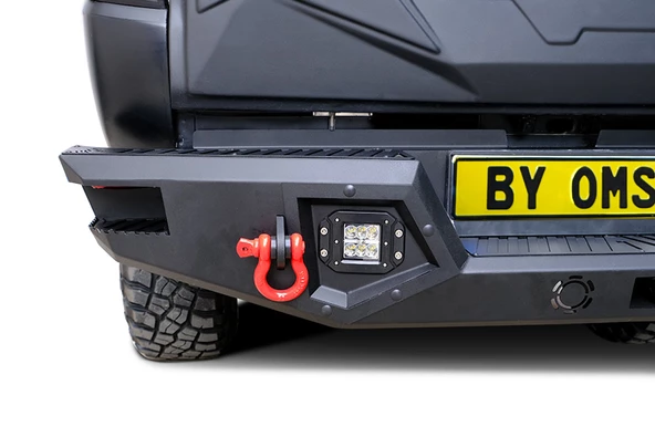 OMSA Mitsubishi L200 Dakar V2 Çelik Arka Tampon Ledli Sensörsüz 2020 ve Sonrası - 6