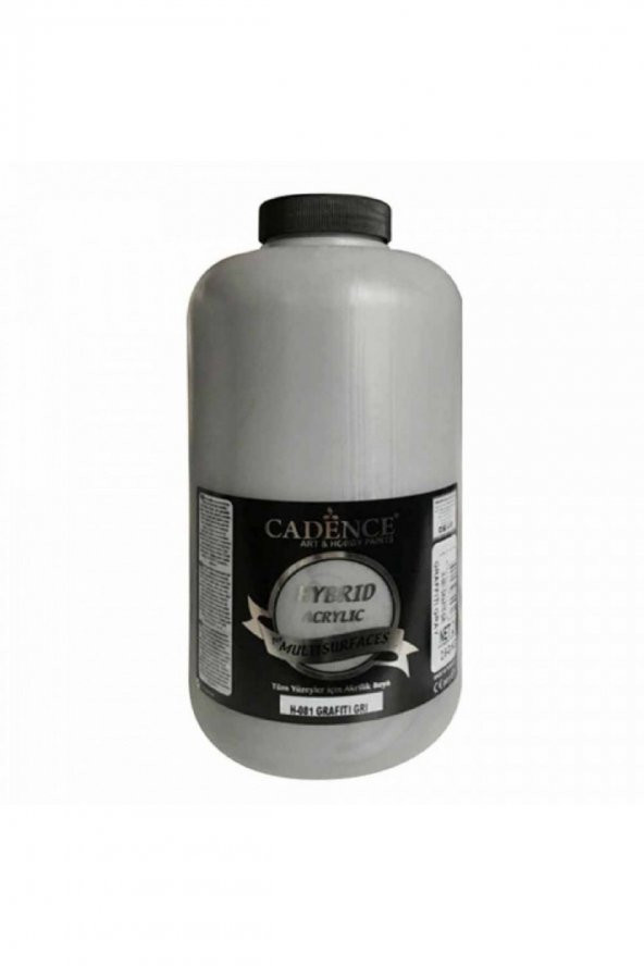 Cadence Yayınları Hybrid Acrylic for Multisurfaces Akrilik Boya 2000ml Grafiti Gri 81