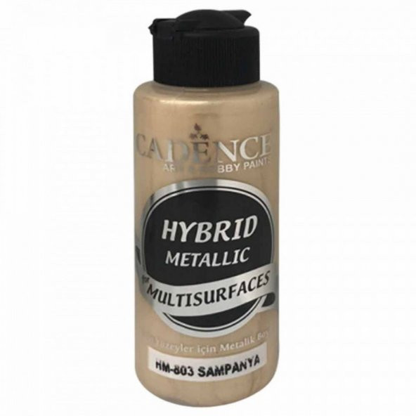 Cadence Yayınları Hybrid Metallic For Multisurfaces Metalik Akrilik Boya 120ml Şampanya 803