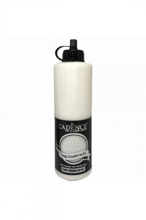 Cadence Yayınları Hybrid Acrylic for Multisurfaces Akrilik Boya 500ml Eskimiş Beyaz 03